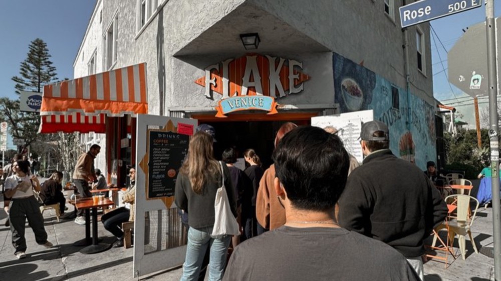Flake breakfast sandwich in Venice